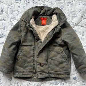 Joe Fresh Sherpa Lined Boys Jacket in Camo